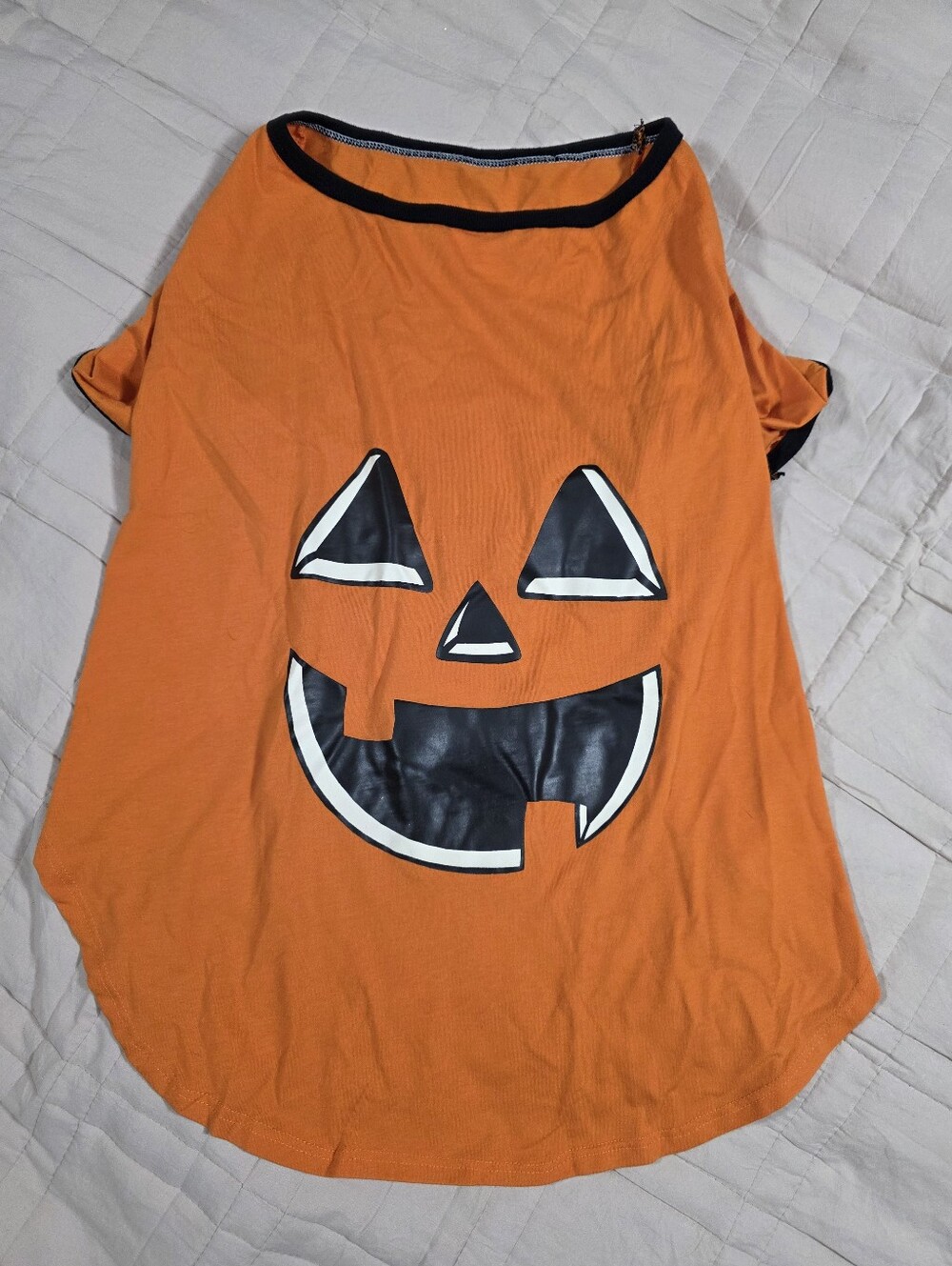 Jack-o'-lantern Dog Tshirt Costume XL